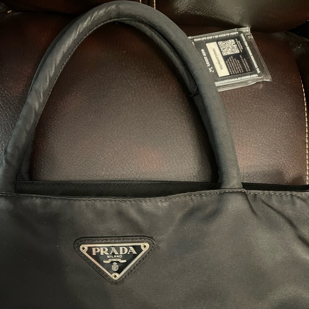 Prada Sleek Black Nylon Handbag - Picture 2 of 7